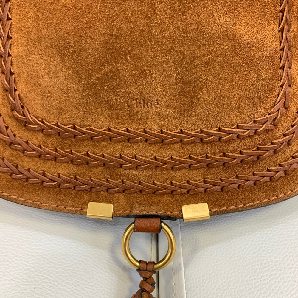 SOLD. CHLOE “Marcie” Medium suede bag - Picture 3 of 8